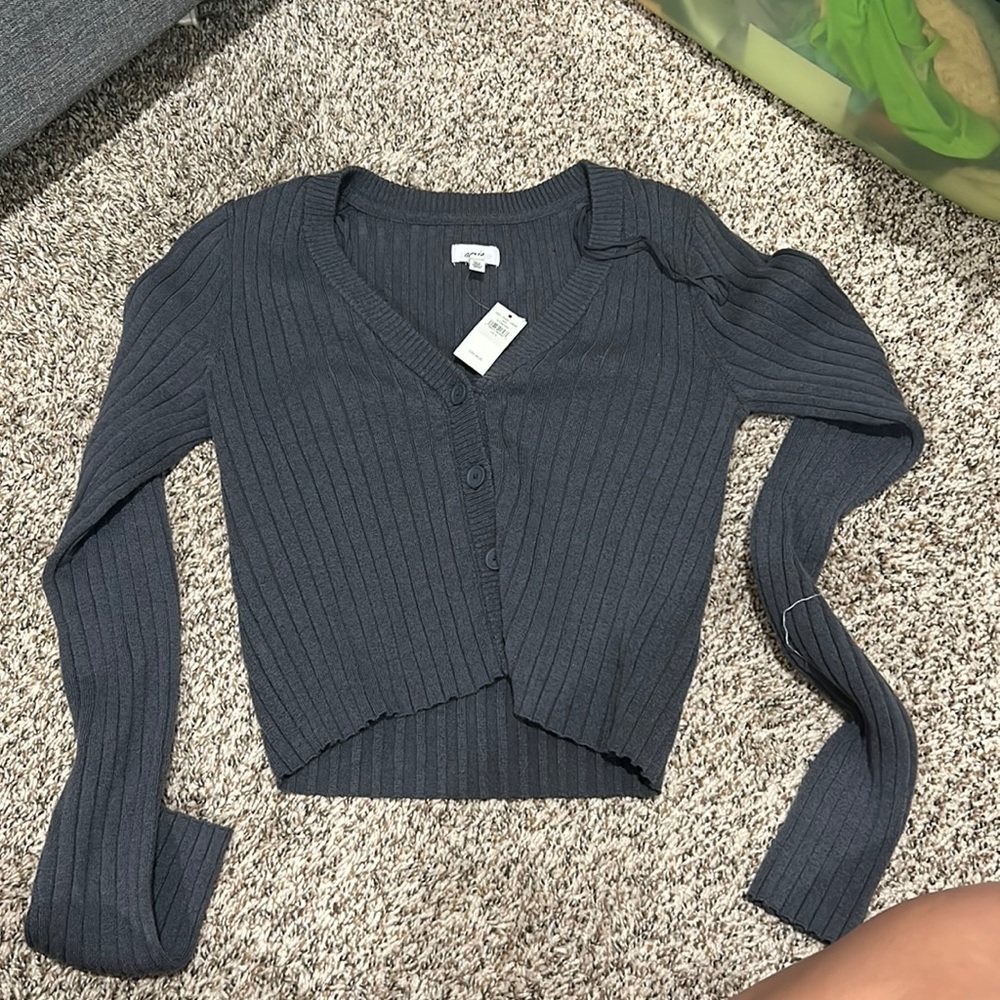 Aerie gray tight sweater